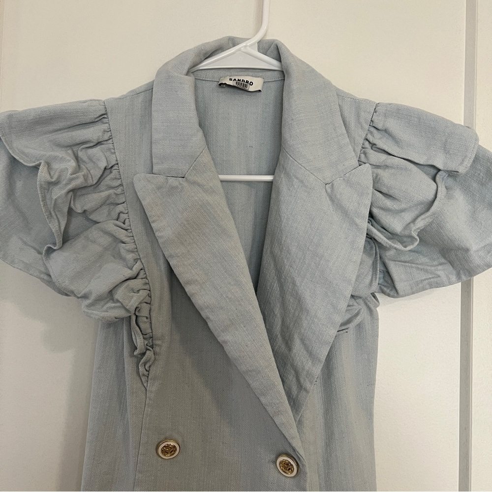Sandro Angelina Ruffle Dress - Picture 6 of 14